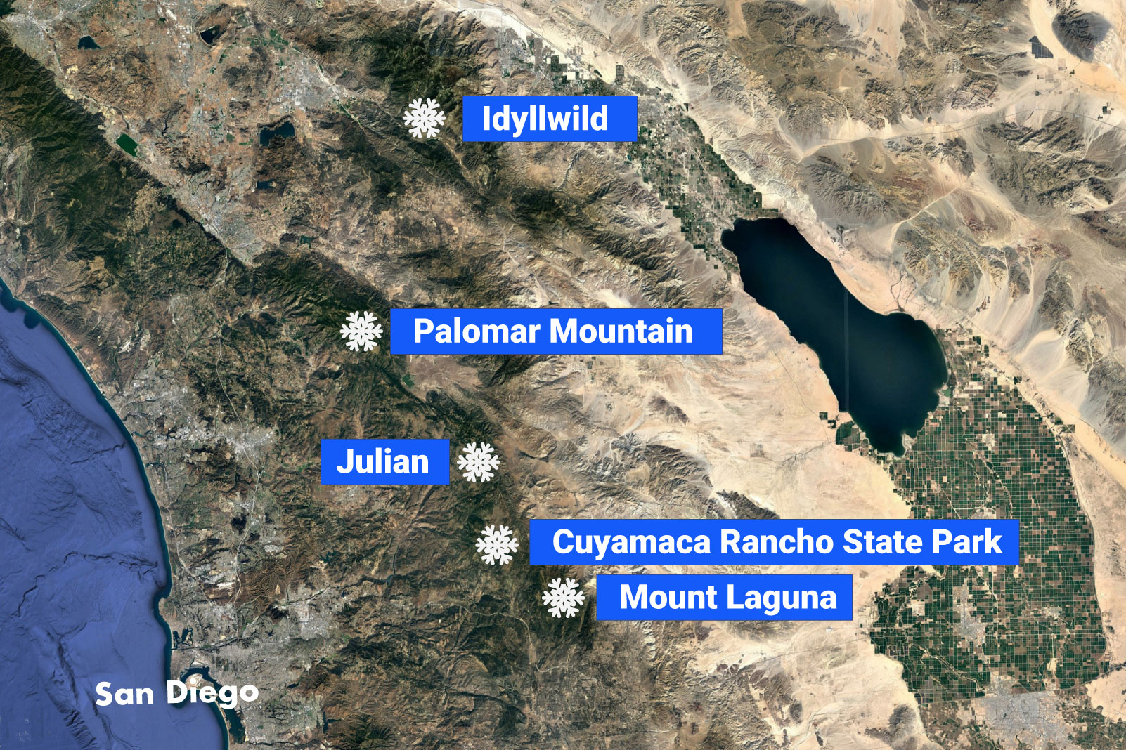 San Diego Snow Guide Where to find snow in San Diego County Outdoor