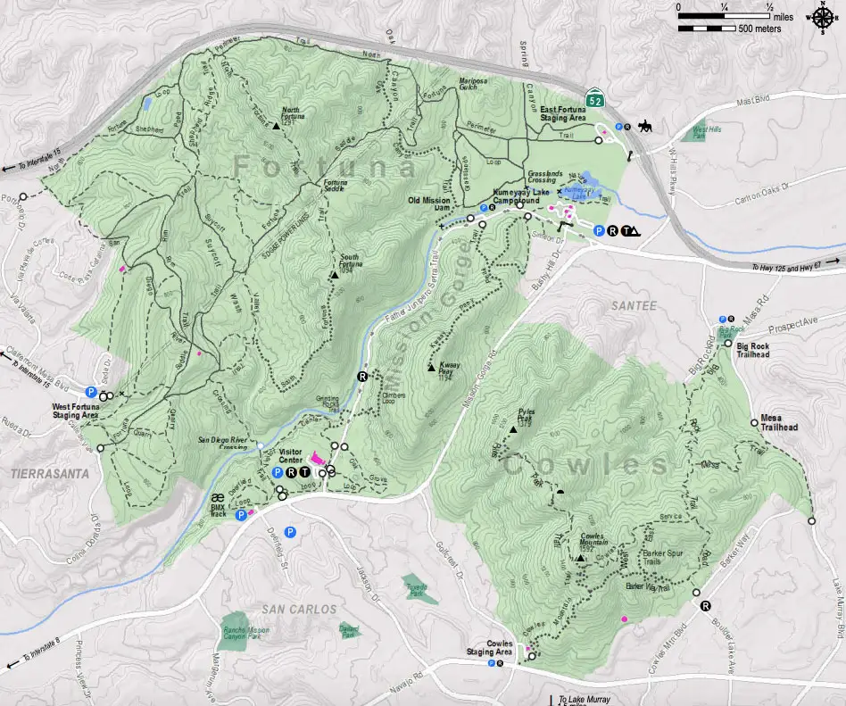 Mission Trails Trail Map