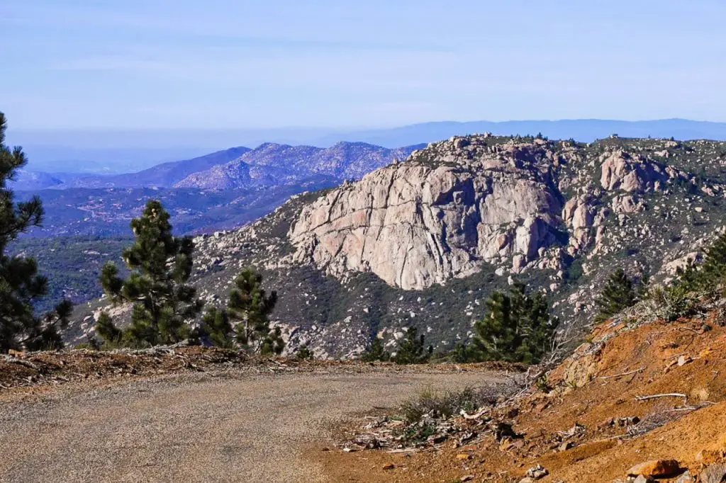 Los Pinos Trail view of Espinosa Trail