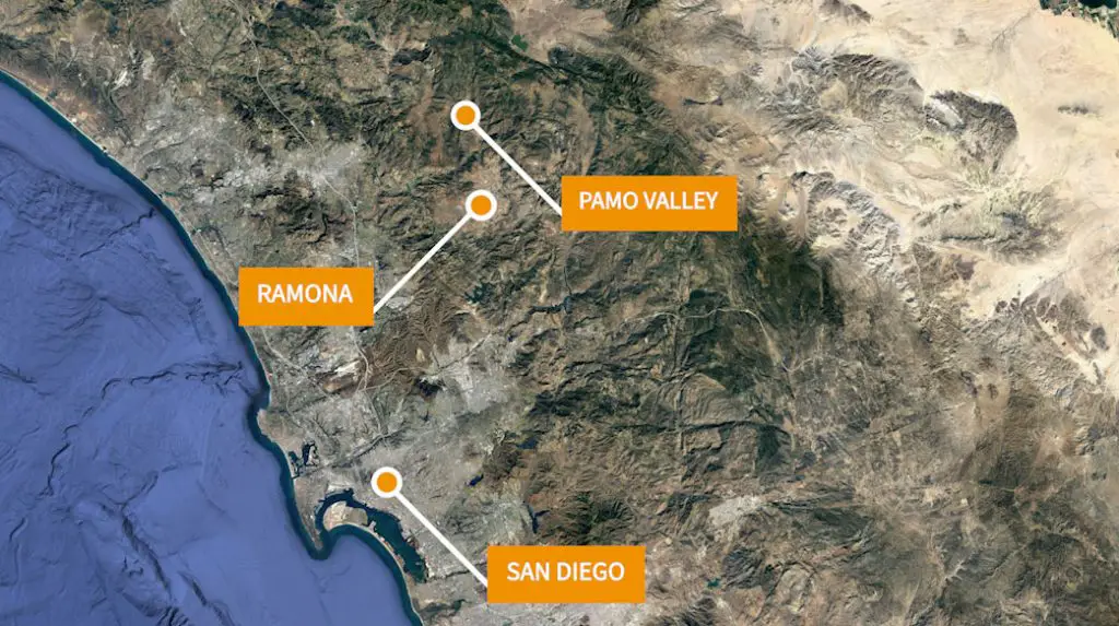 Pamo Valley Map
