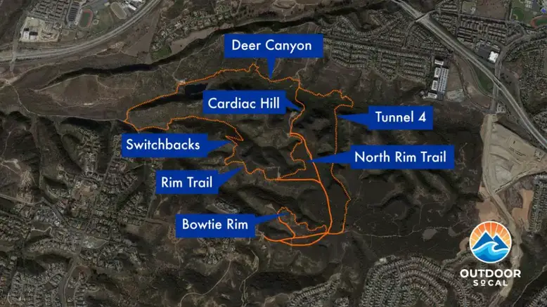 Del Mar Mesa Mountain Biking Trails Map