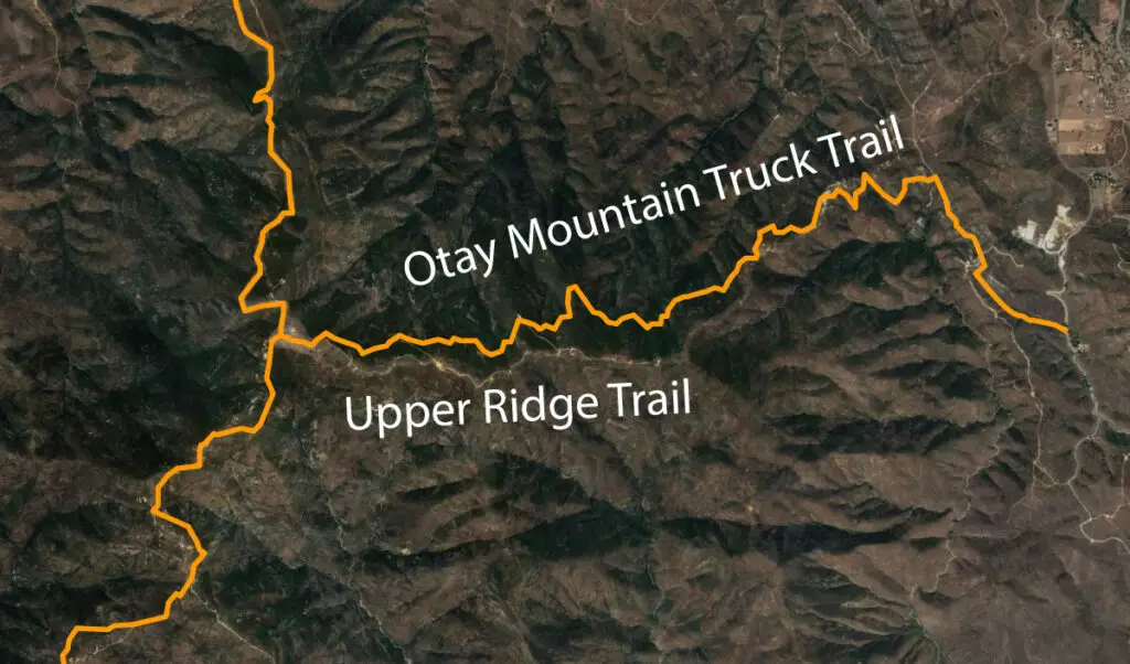 Upper Ridge Trail on Otay Mountain Truck Trail