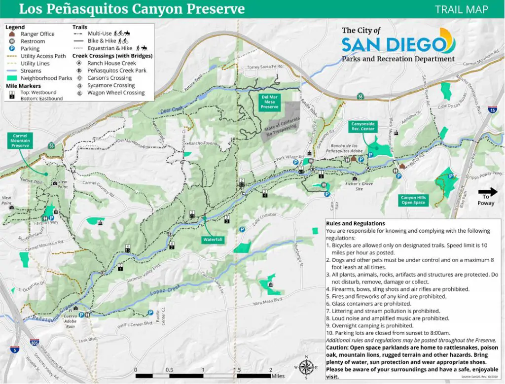 PQ Canyon Trail Map