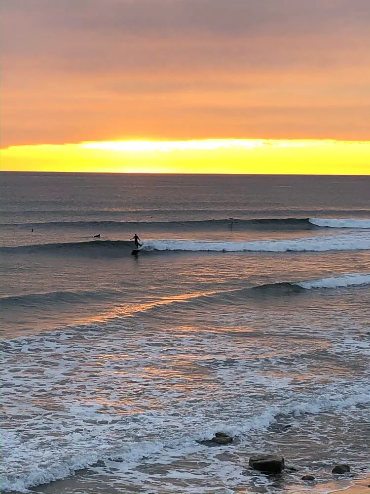 Leo Cabrillo surfing