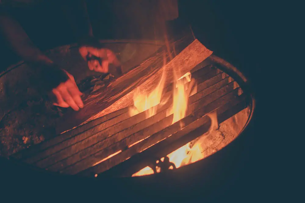 Campfire at Leo Carrillo Campground