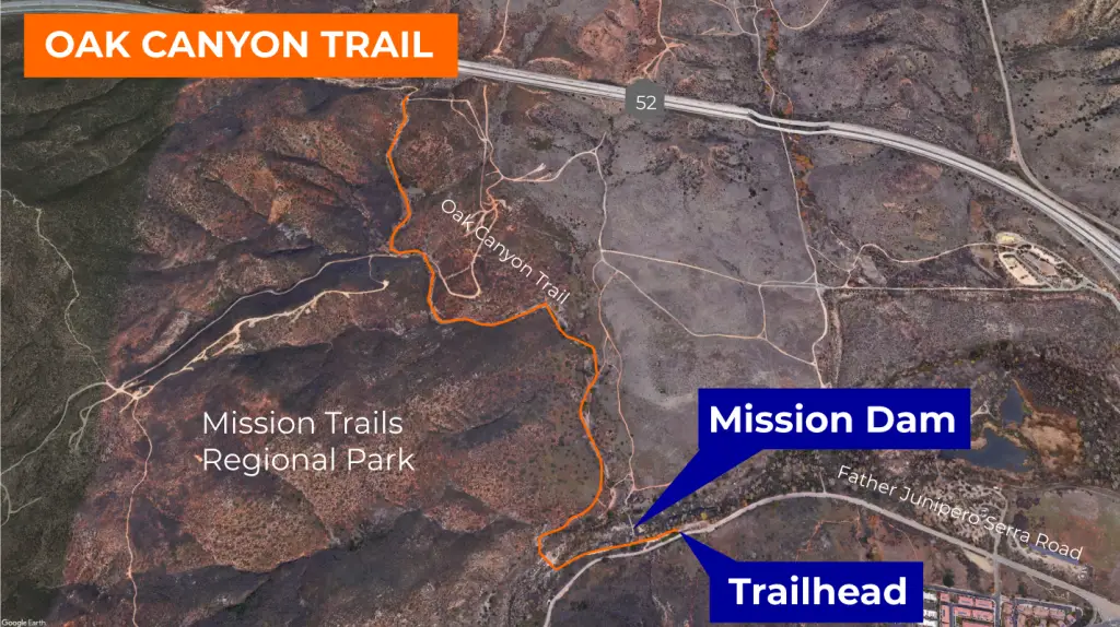 Oak Canyon Trail Map