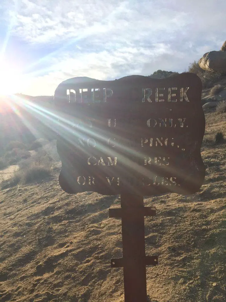 Deep Springs Hotspring Trail Sign