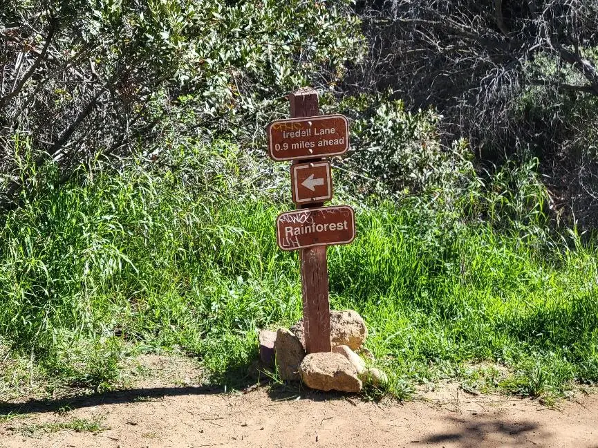 Fryman Canyon Trail sign