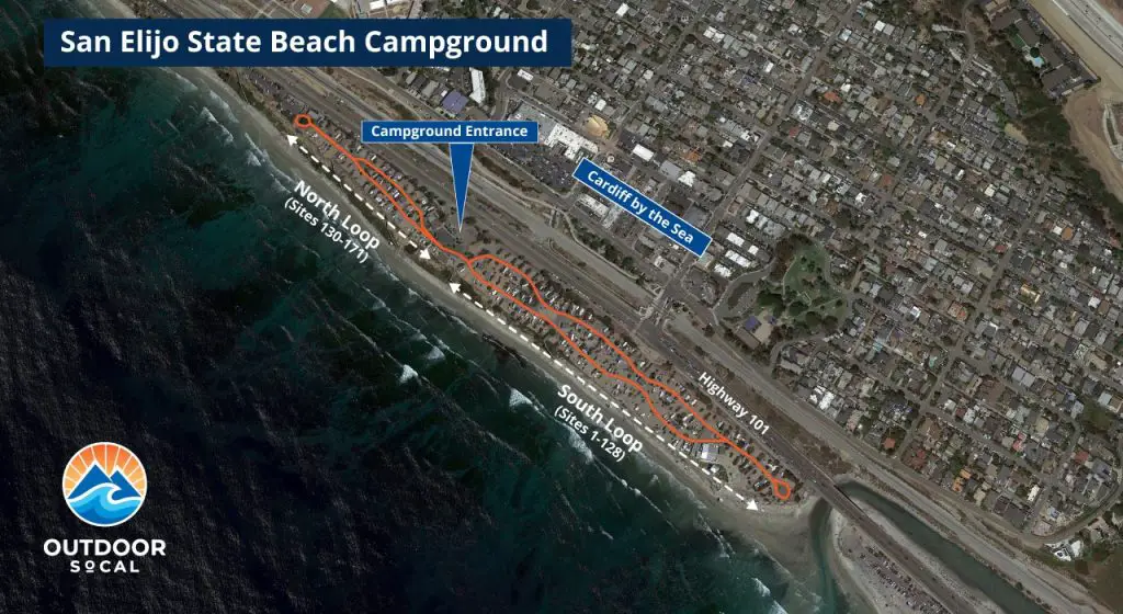 San Elijo Campground Map