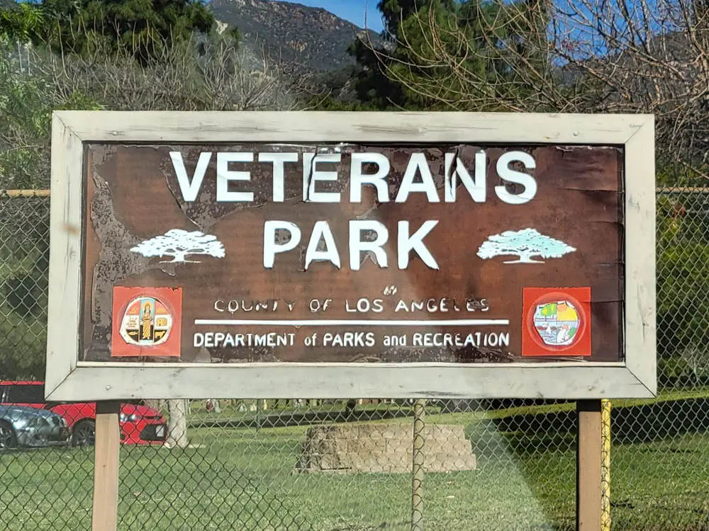 Veterans Park Sign