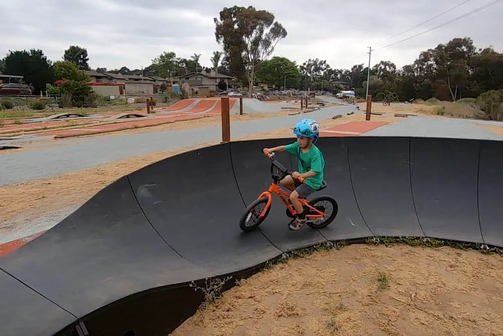 Greg Cox Bike Park kid riding