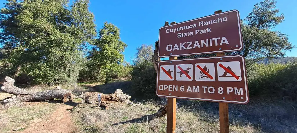 Oakzanita Trailhead