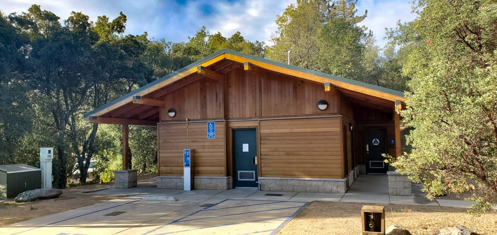 Green Valley Campground bathroom and shower facility