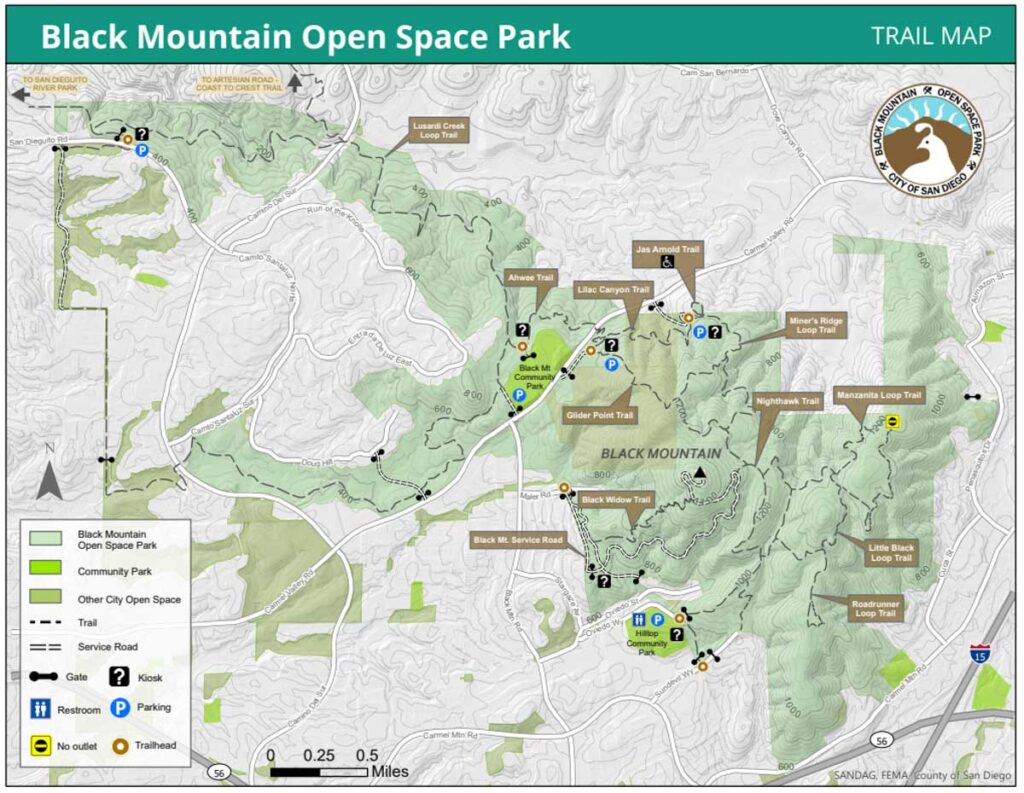 Black Mountain Trail Map