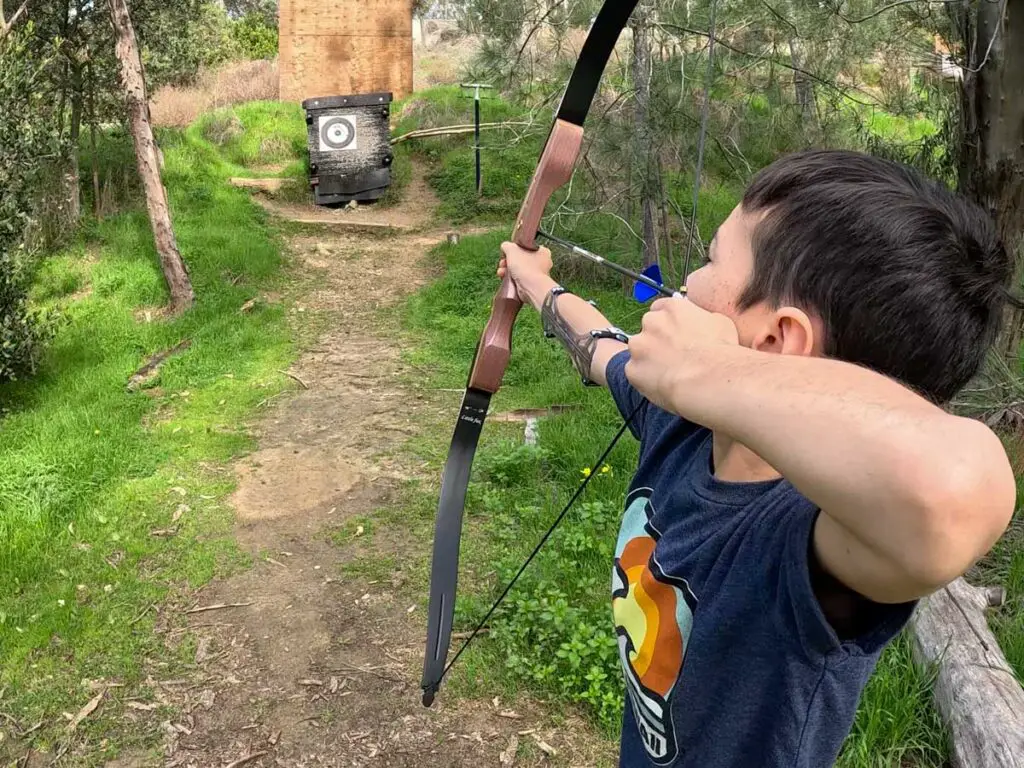 Rube Powell Archer Range shooting