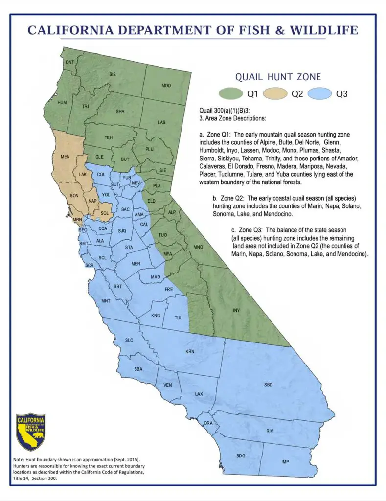 Quail Hunting Map