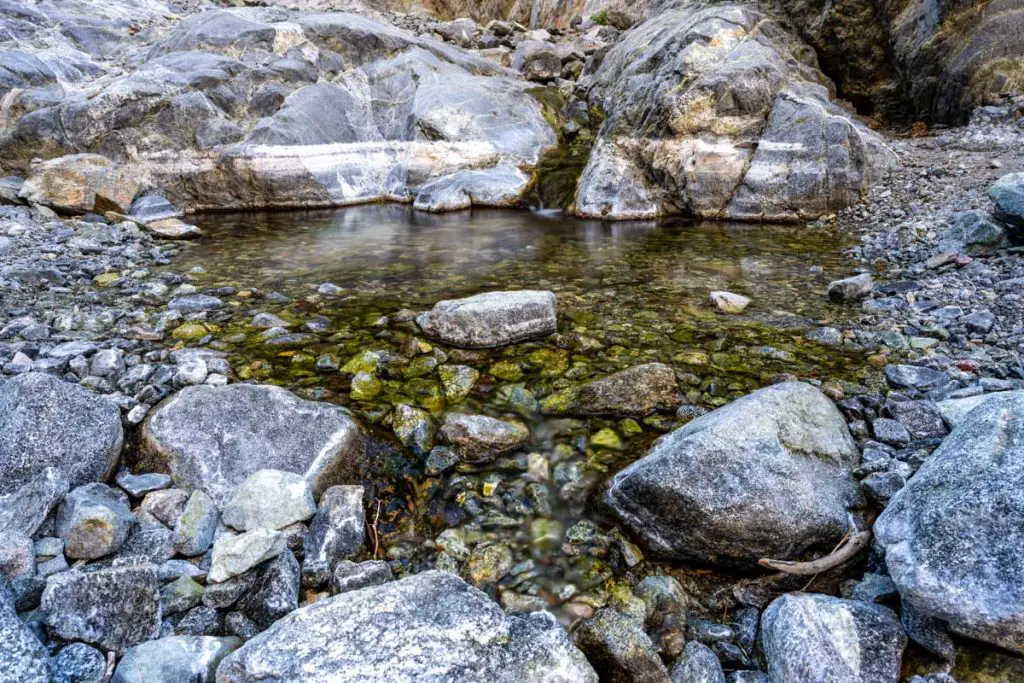 Willow Canyon creek pool, in Death Valley